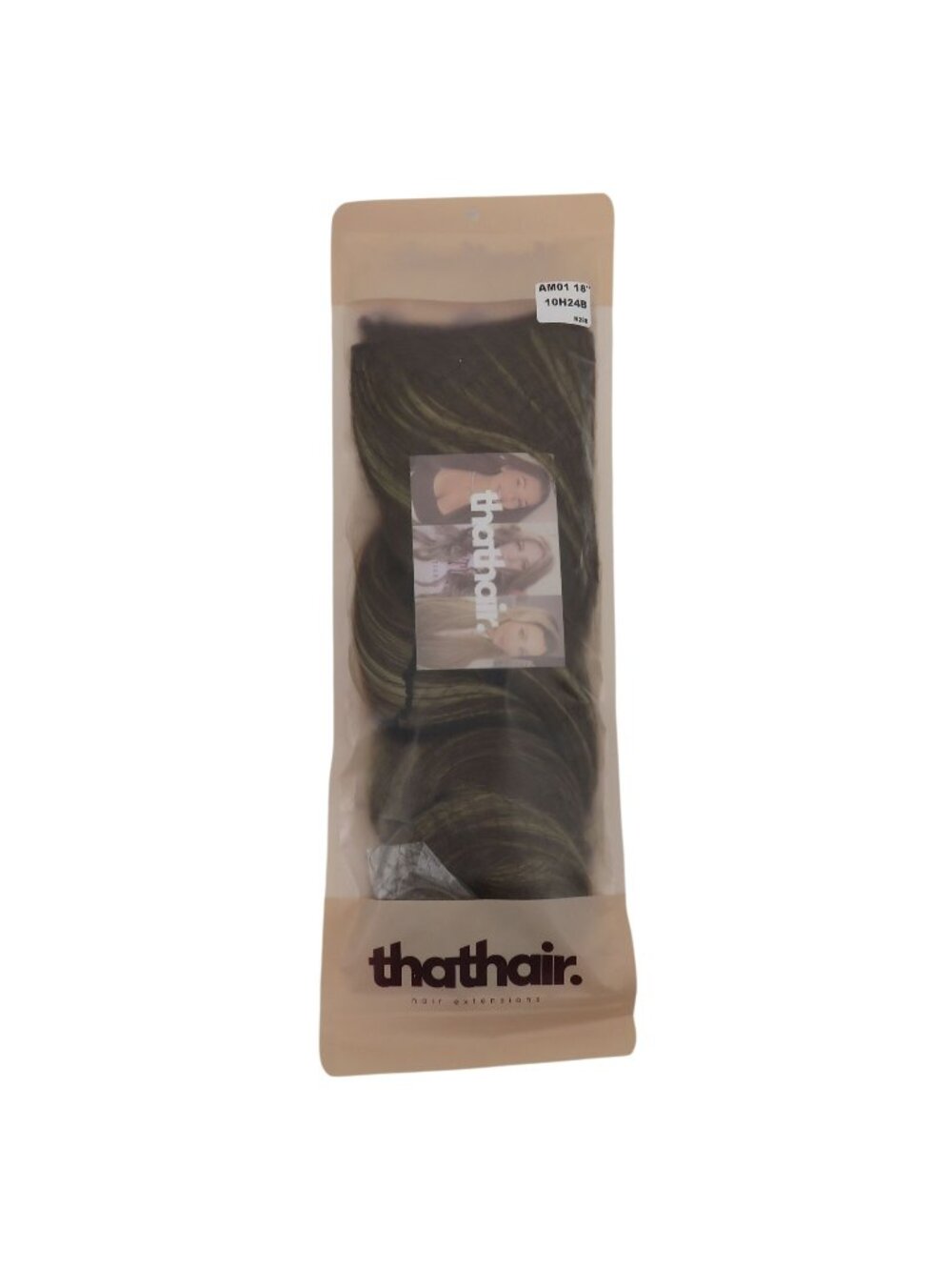 ThatHair 18 Inch Wavy Ash Blonde 10H24B Premium Halo Hair Extensions NEW Opened